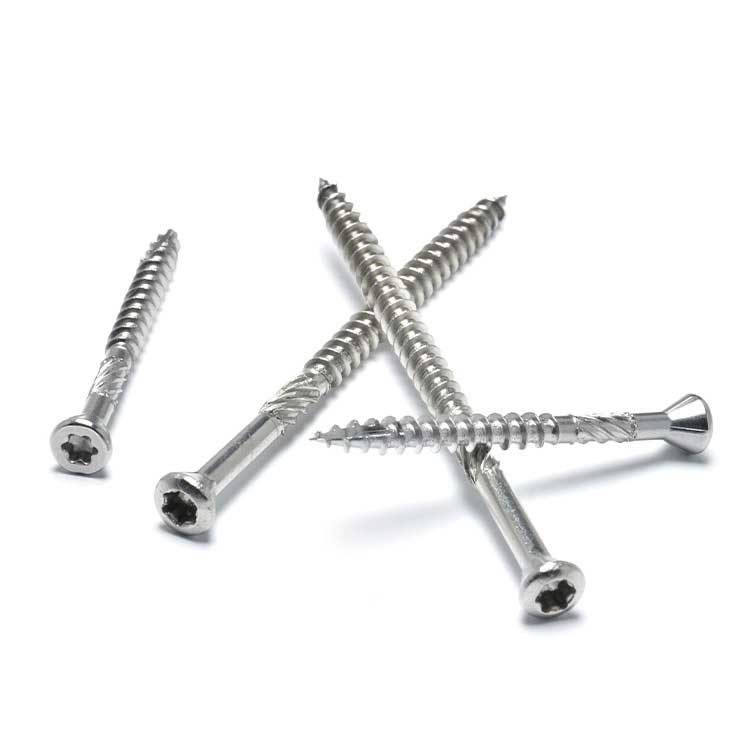 Stainless Steel Rough Tooth Small Oval Head Torx Wood Building Screw Wood Deck Screw for Terrace