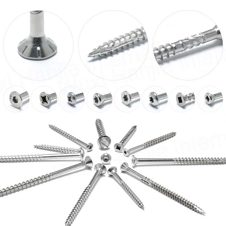 Stainless Steel Rough Tooth Small Oval Head Torx Wood Building Screw Wood Deck Screw for Terrace