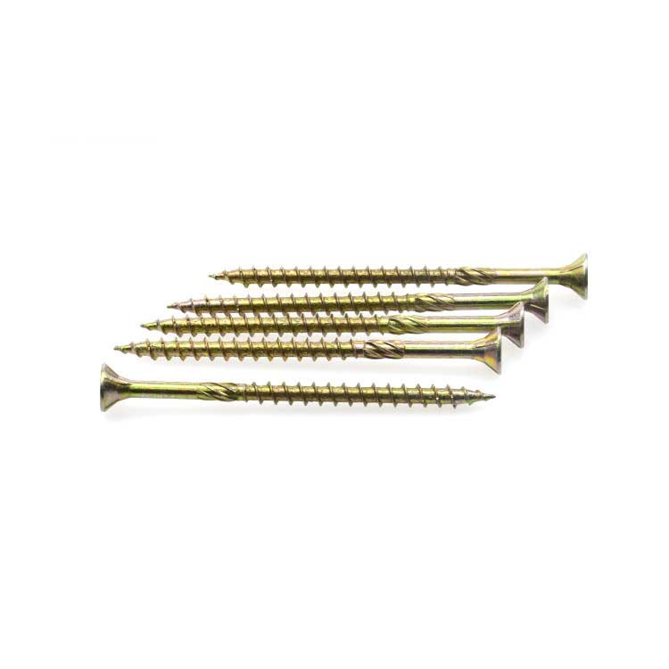 Steel Fix Wooden Structures With High Strength  Steel Pozidriv Double CSK Head Wood Screws with Knurled Body