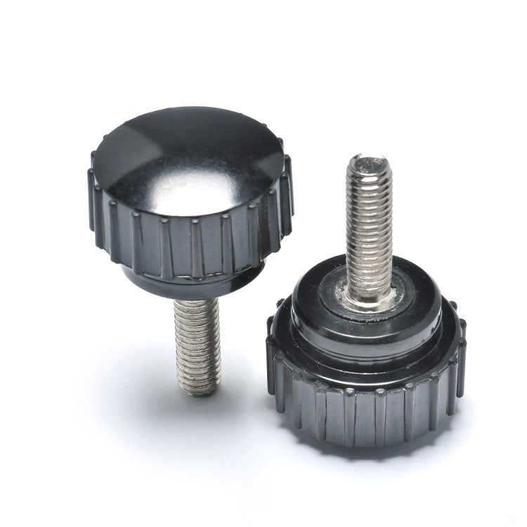 Steel M4 M5 M6 Plastic Straight Knurled Raised Cheese Head Thumb Screws