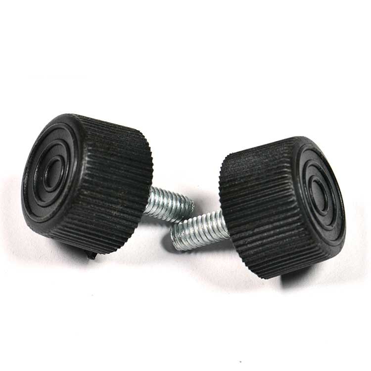 Steel M4-M8 Quick Install Plastic Knurling High Cheese Head Thumb Screws