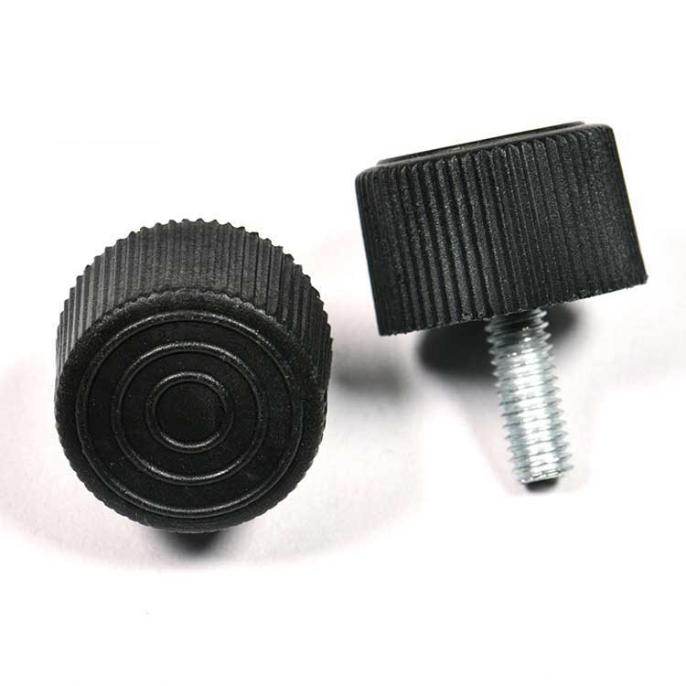 Steel M4-M8 Quick Install Plastic Knurling High Cheese Head Thumb Screws