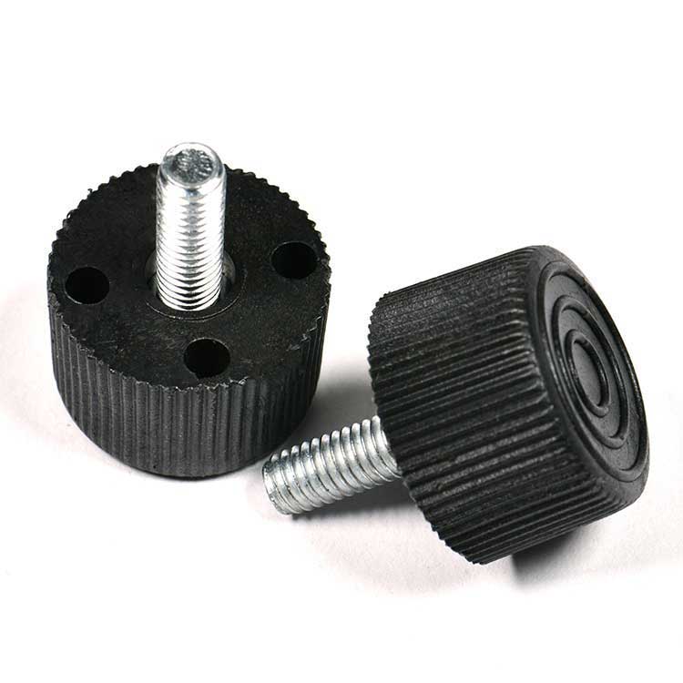 Steel M4-M8 Quick Install Plastic Knurling High Cheese Head Thumb Screws