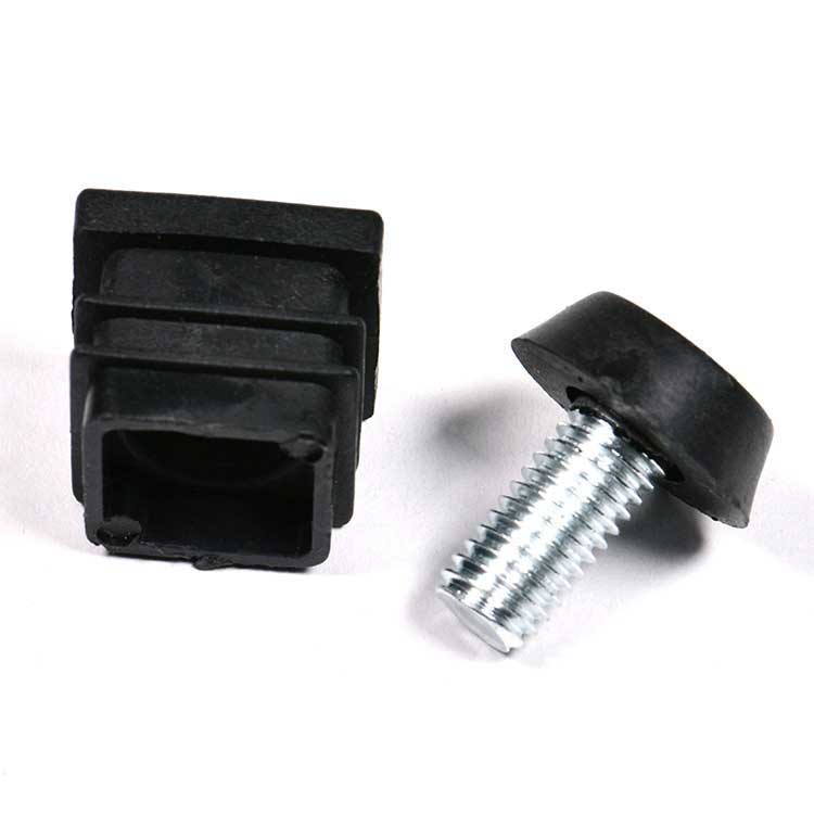 Steel Plastic Flat Head Thumb Screws and Assembled Square Plastic Nuts