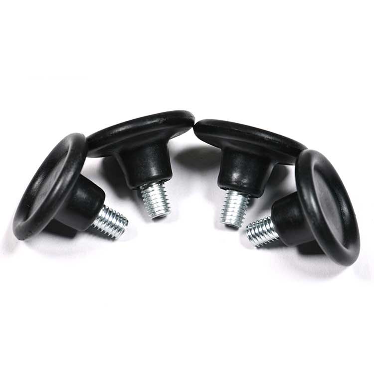 Steel Quick Install Plastic Indented Flat Head with Shoulder Thumb Screws