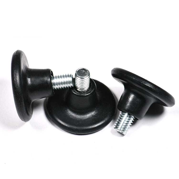 Steel Quick Install Plastic Indented Flat Head with Shoulder Thumb Screws