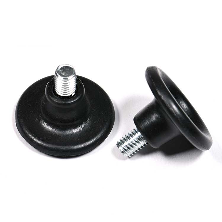 Steel Quick Install Plastic Indented Flat Head with Shoulder Thumb Screws