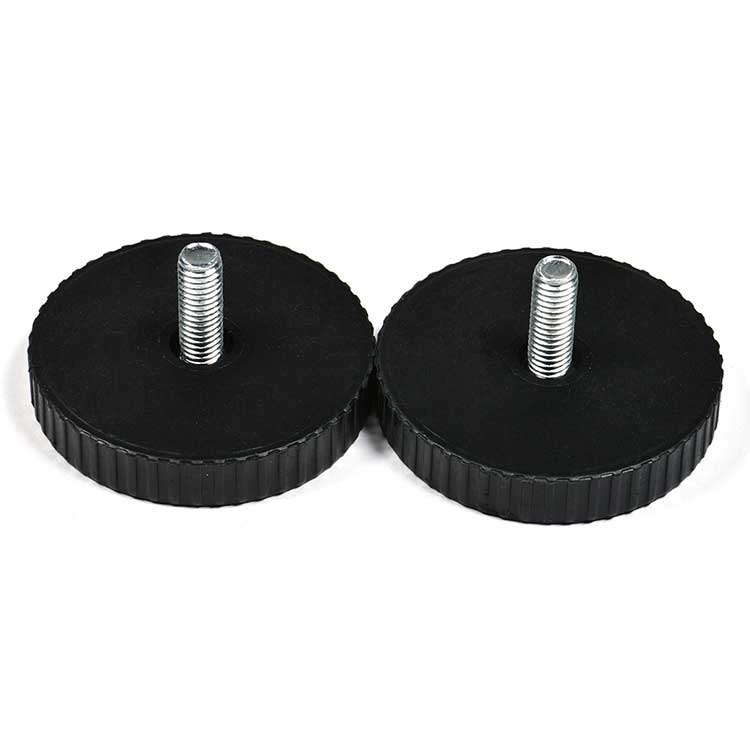 Steel Quick Install  Plastic Knurling Flat Head Thumb Screws