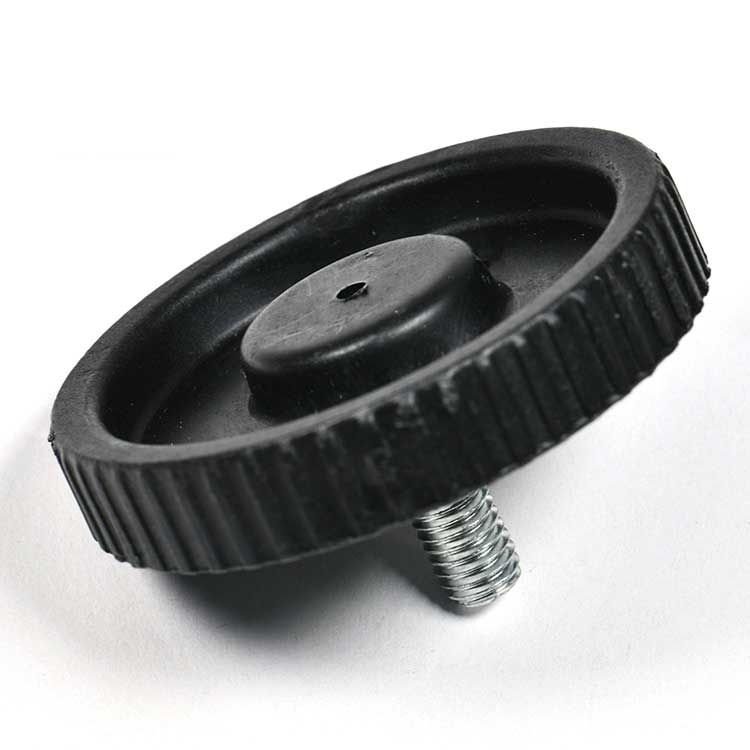 Steel Quick Install  Plastic Knurling Flat Head Thumb Screws