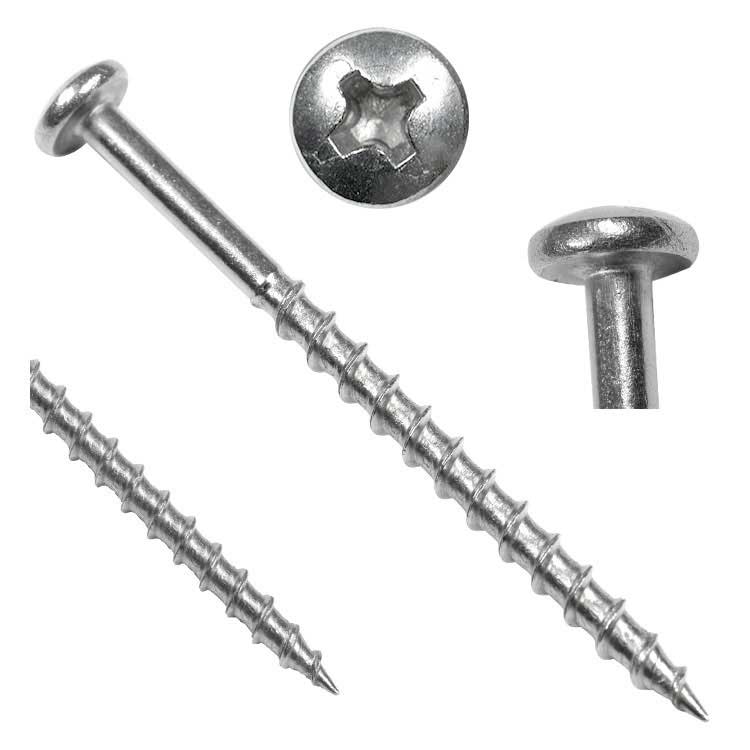 Supply Stainless Steel 316 304 410 or Zinc Plated Pricison Thread Phillips Pan Head Wood Screws