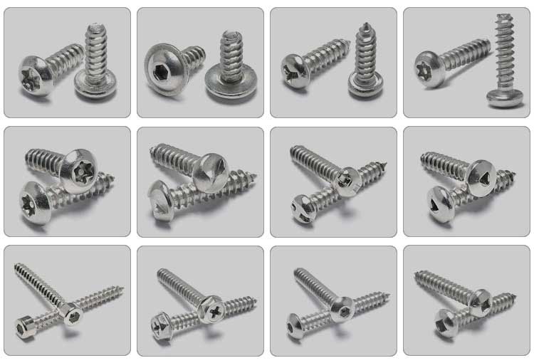 Blue Ceramic Coating Indented and Slotted Hex Wafer Head Hi-low Notched Thread Self Tapping Screw with Diamond Point