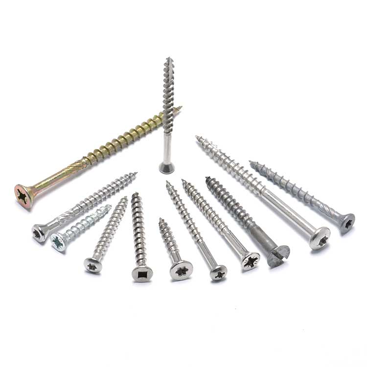Used for Furniture Stainless Steel 304 316 Indented and Slotted Hex Wafer Head Wood Screws with High Strength