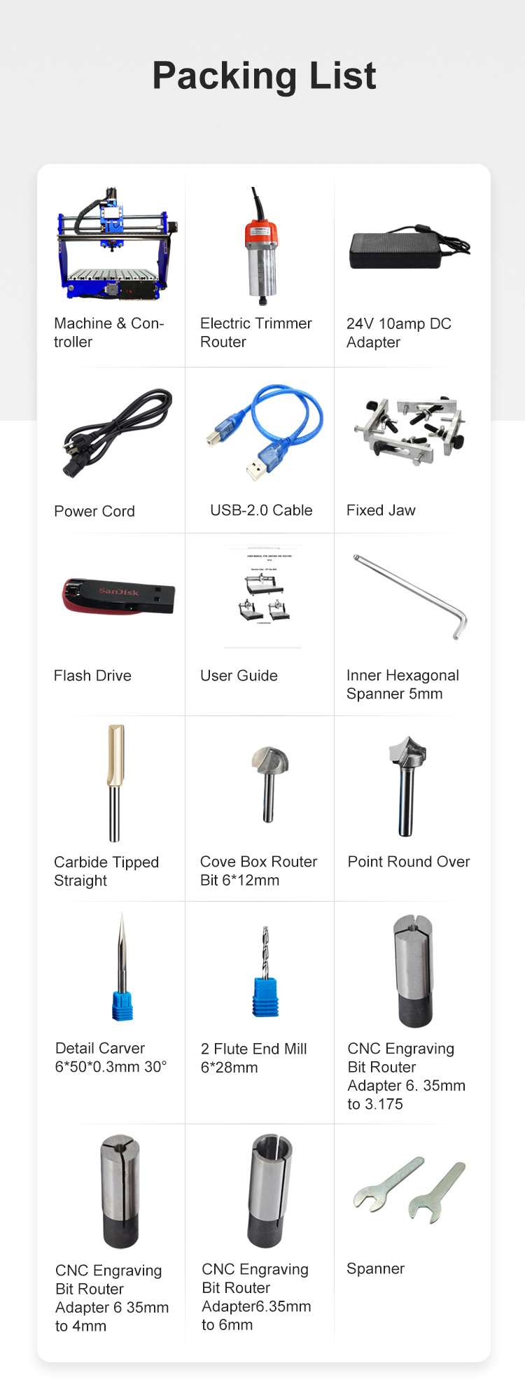 18" x 17" Smart Desktop CNC Router 3040 For Advertising, Woodworking
