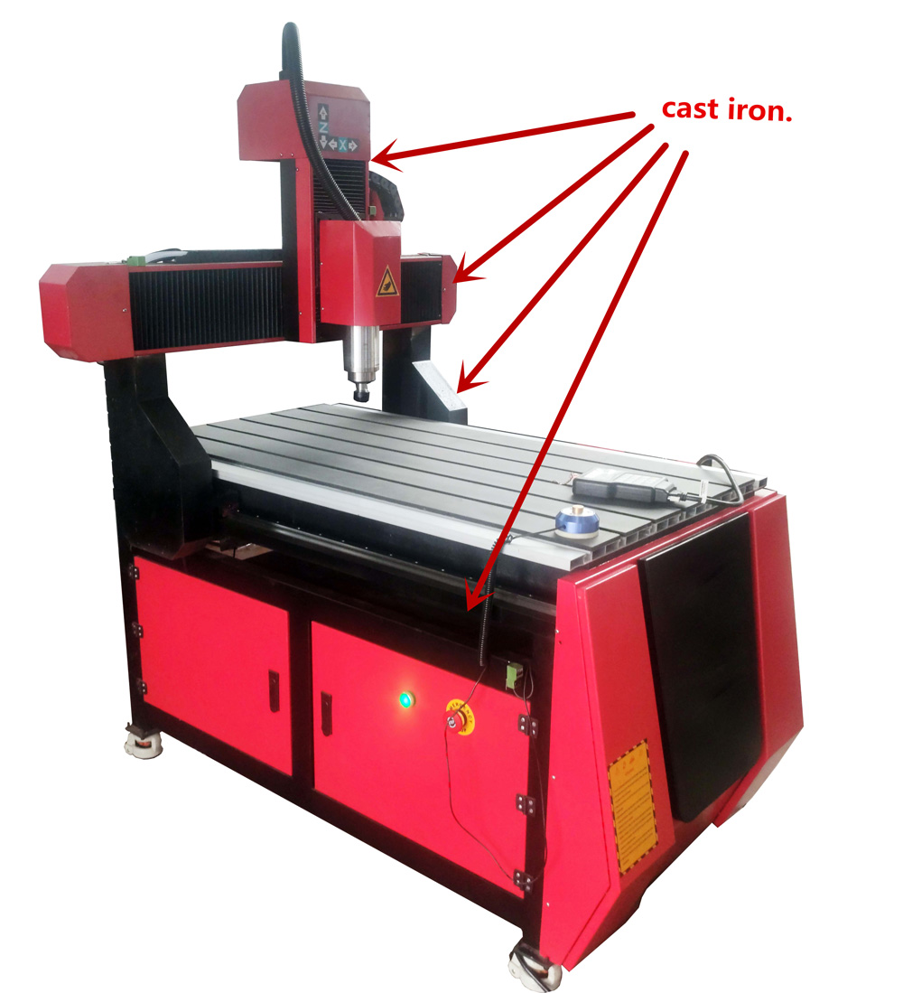 3 Axis Desktop CNC Router Machine 24 x 36 Inch 2.2kw water cooling,24000rpm  220V 1PH