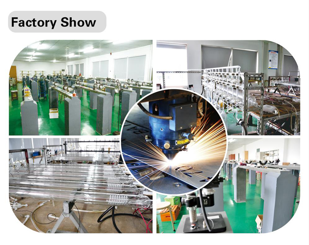 160W CO2 Laser Tube Length 1850mm Dia 80mm, Wires Preconnected with Coating, for Laser Engraver Cutter Laser Engraving Machine FDA Approved