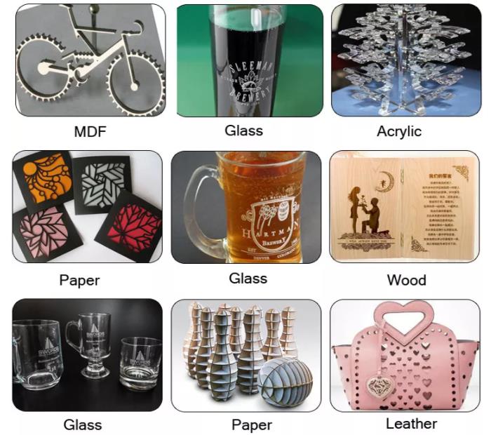 40W CO2 Laser Tube 700mm Long 50mm Diameter With Metal Head 5000hr Service Life for Laser Engraver Cutter Laser Engraving Machine FDA Approved