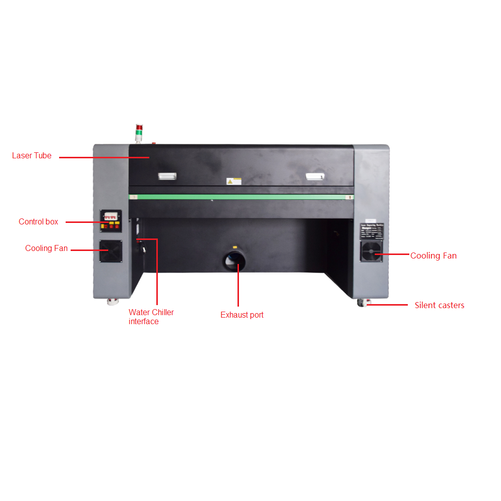 130W Reci CO2 Laser Engraver Cutter Machine With Ruida DSP RDWorks V8 Compatible And LightBurn Software 51 ³/₁₆ x 35 ⁷/₁₆ Inches