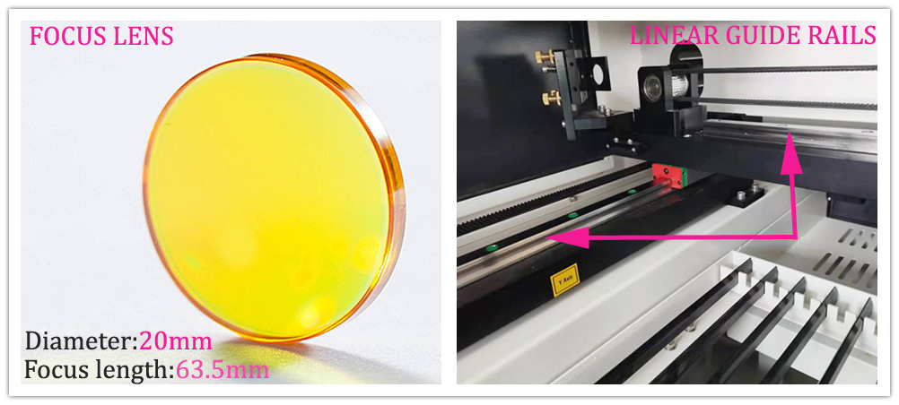 120W CO2 Laser Cutting Engraving Machine 35 x 23 Inches Auto Focus Wood Acrylic With Industry Water Chiller Compatible With Light Burn Software