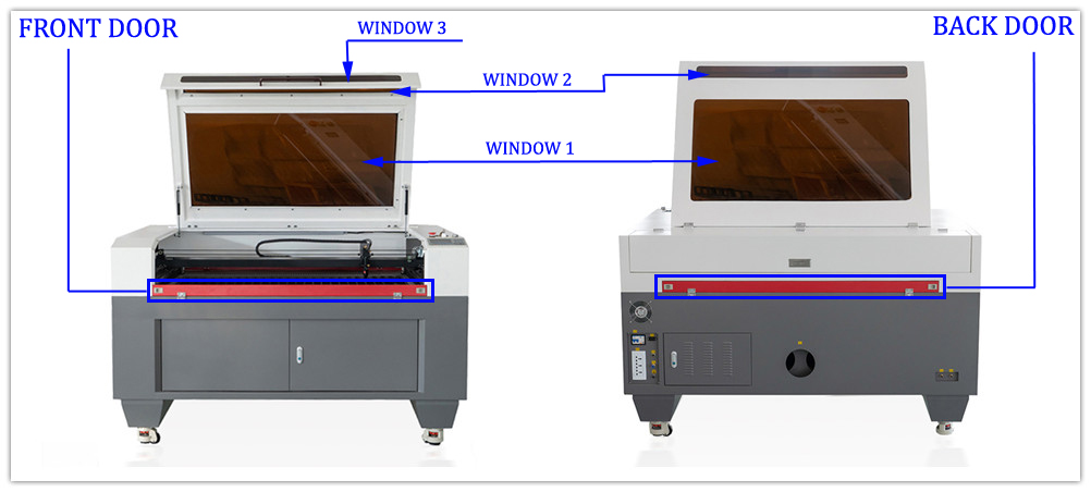 120W CO2 Laser Cutting Engraving Machine 35 x 23 Inches Auto Focus Wood Acrylic With Industry Water Chiller Compatible With Light Burn Software