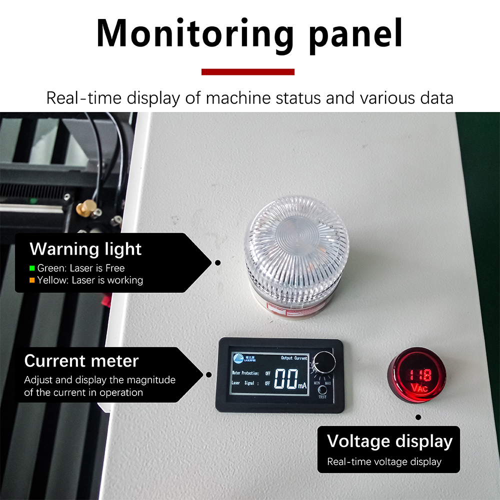 35 x 23 Inches CO2  Laser Cutting Engraving Machine For Wood Acrylic With Industry Water Chiller Compatible With LightBurn Software