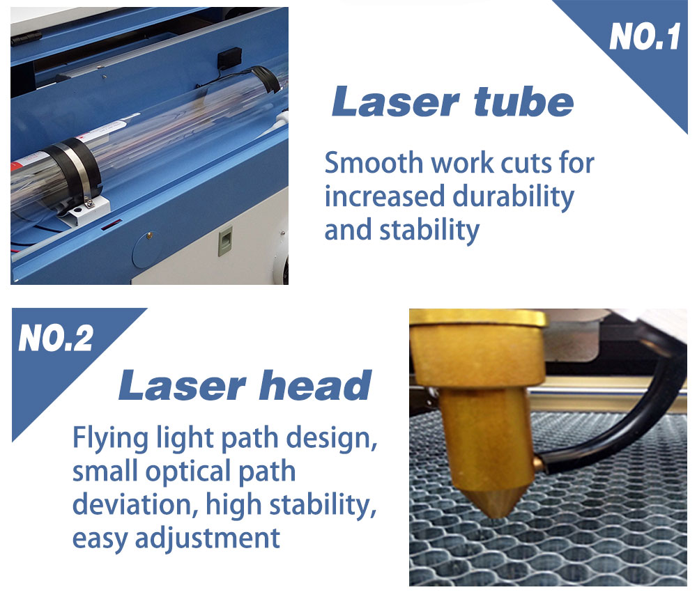 80W 24 x 16 Inches CO2 Laser Engraver Electric Lifting Platform FDA