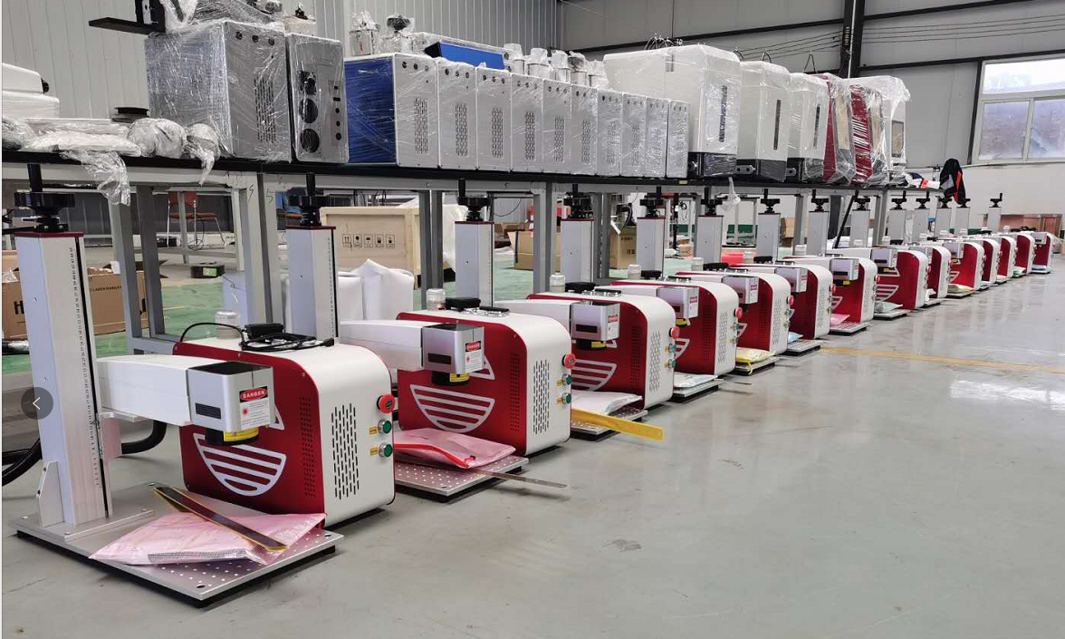 Fiber Laser Marking Machine 50W MOPA For Metal Plastic Top Grade  FDA