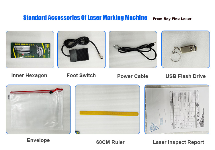 Fiber Laser Marking Machine 50W MOPA For Metal Plastic Top Grade  FDA