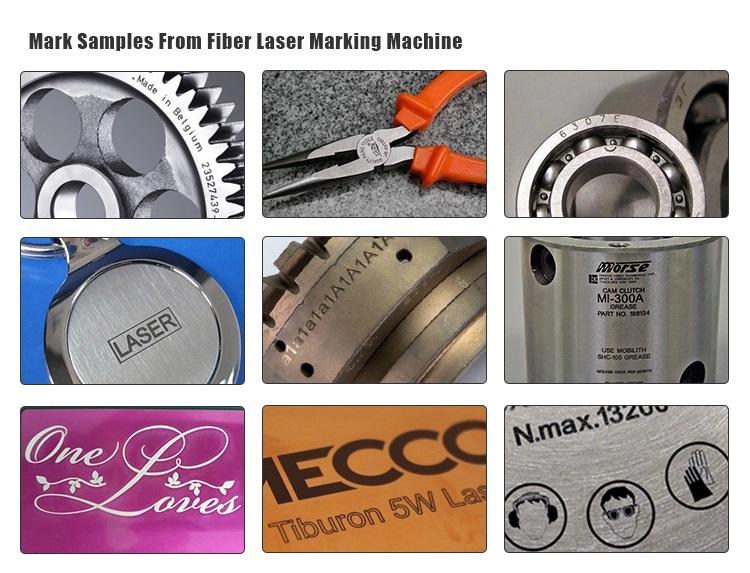 Fiber Laser Marking Machine 50W MOPA For Metal Plastic Top Grade  FDA