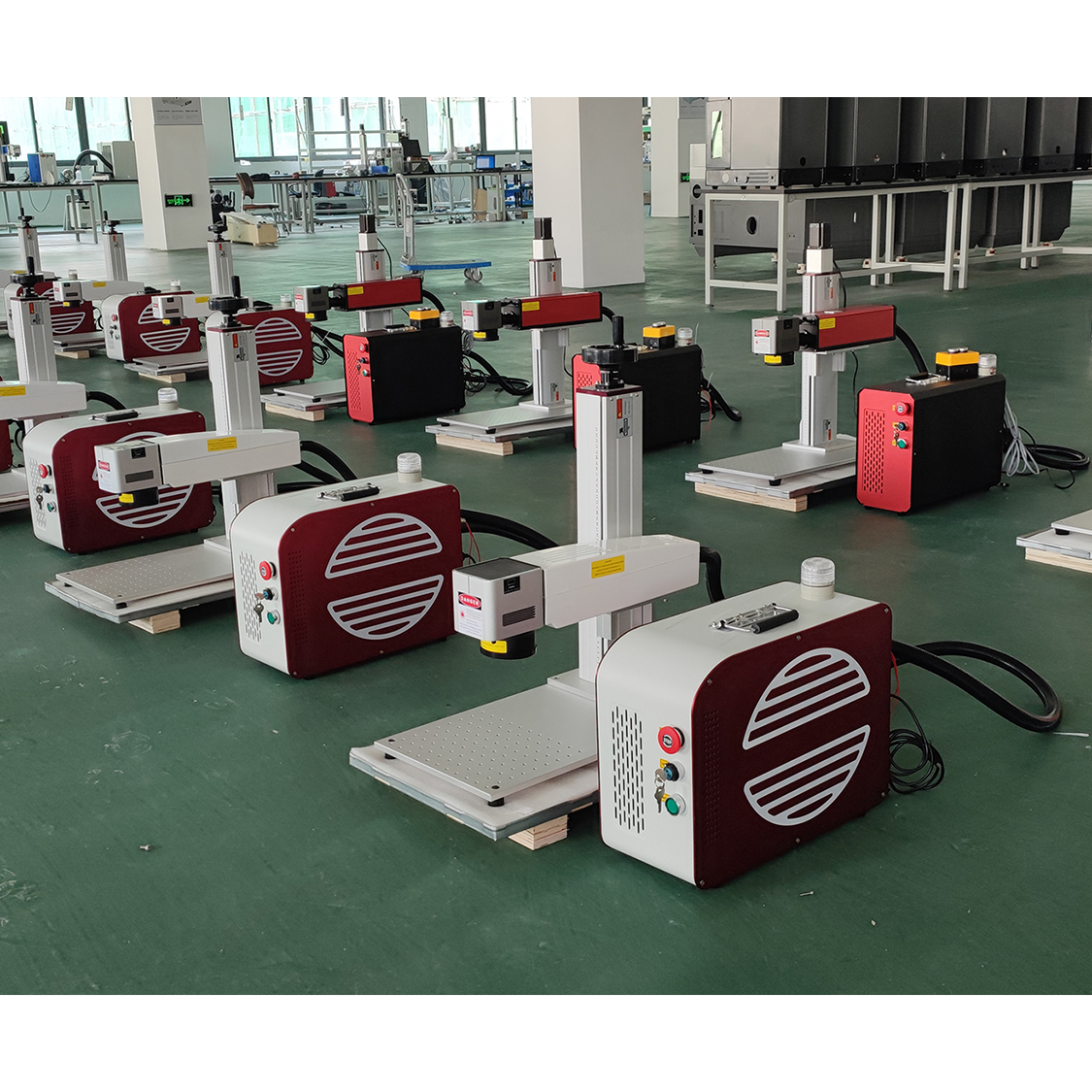 Fiber Laser Marking Machine For Metal Update  MOPA M7 30W Split portable CNC Galvo