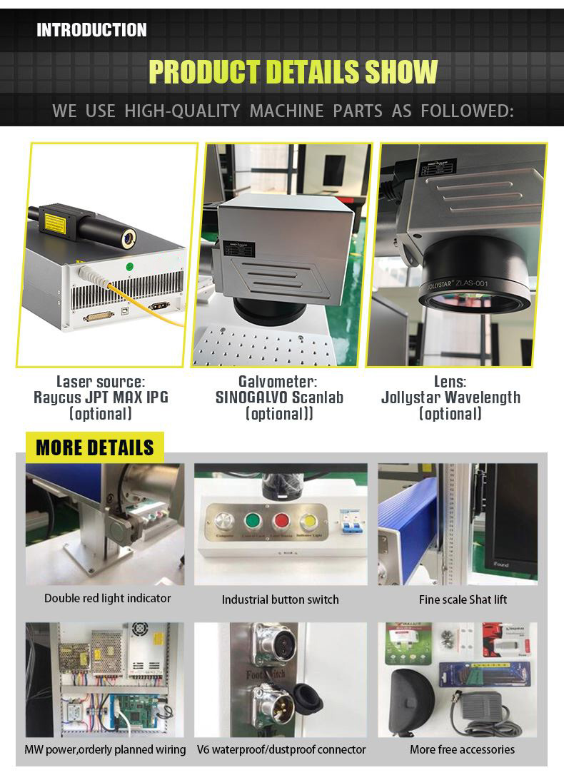 Laser 50W Fiber Laser Marking Machine,Fiber Laser Engraver 6.9in