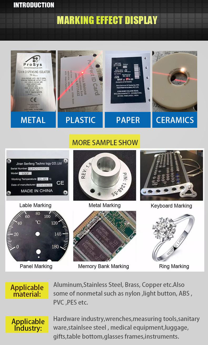 Laser 50W Fiber Laser Marking Machine,Fiber Laser Engraver 6.9in