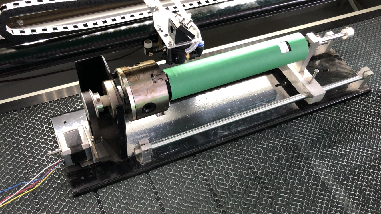 Rotation Axis 42 Stepper Motor Chuck Rotary Device For Laser Engraver