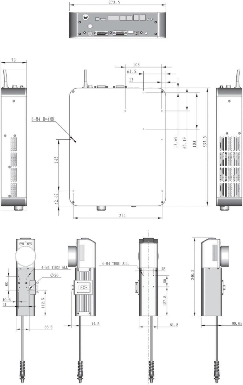 20W Mini Collective Laser Marking Machine Hand Held Fiber Laser Marking Machine With Computer FDA Certified