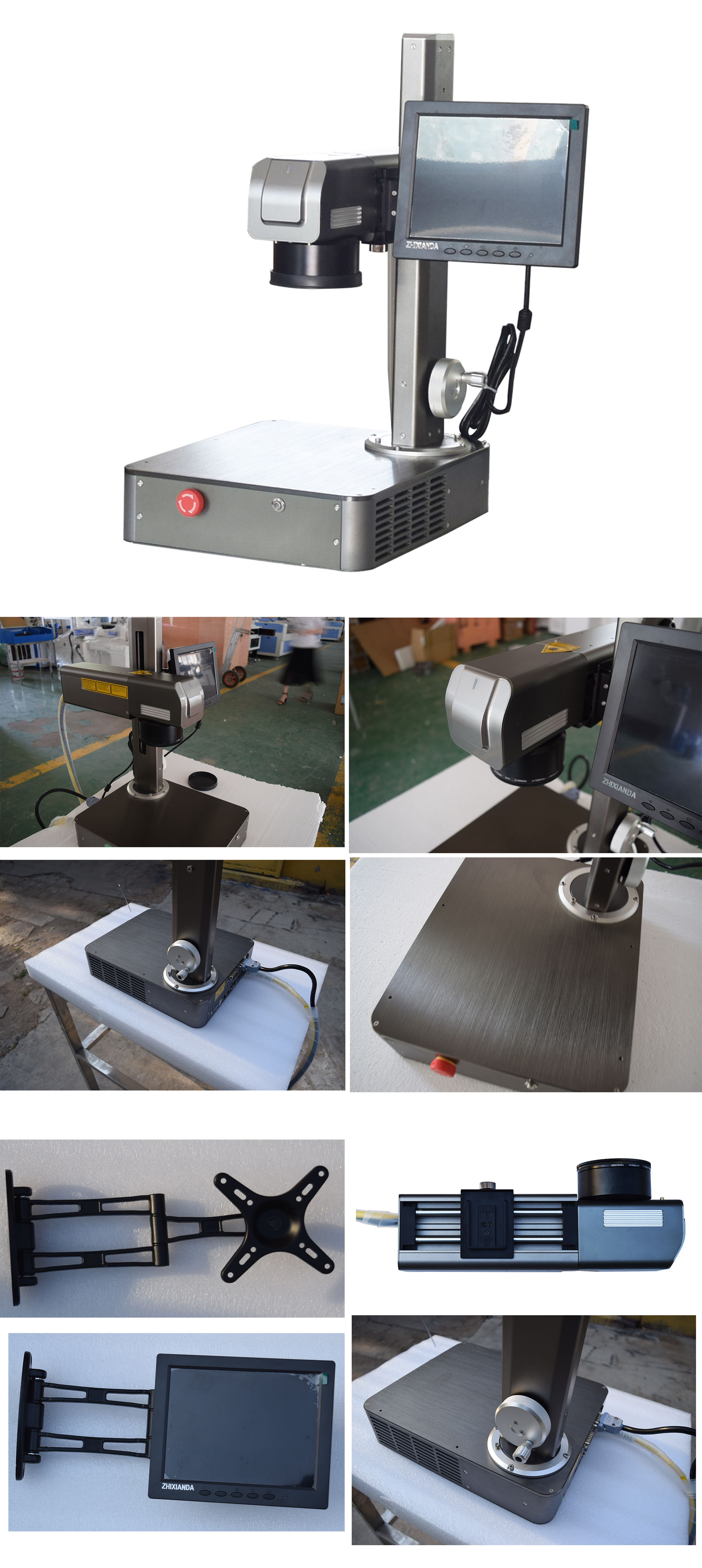 20W Mini Collective Laser Marking Machine Hand Held Fiber Laser Marking Machine With Computer FDA Certified