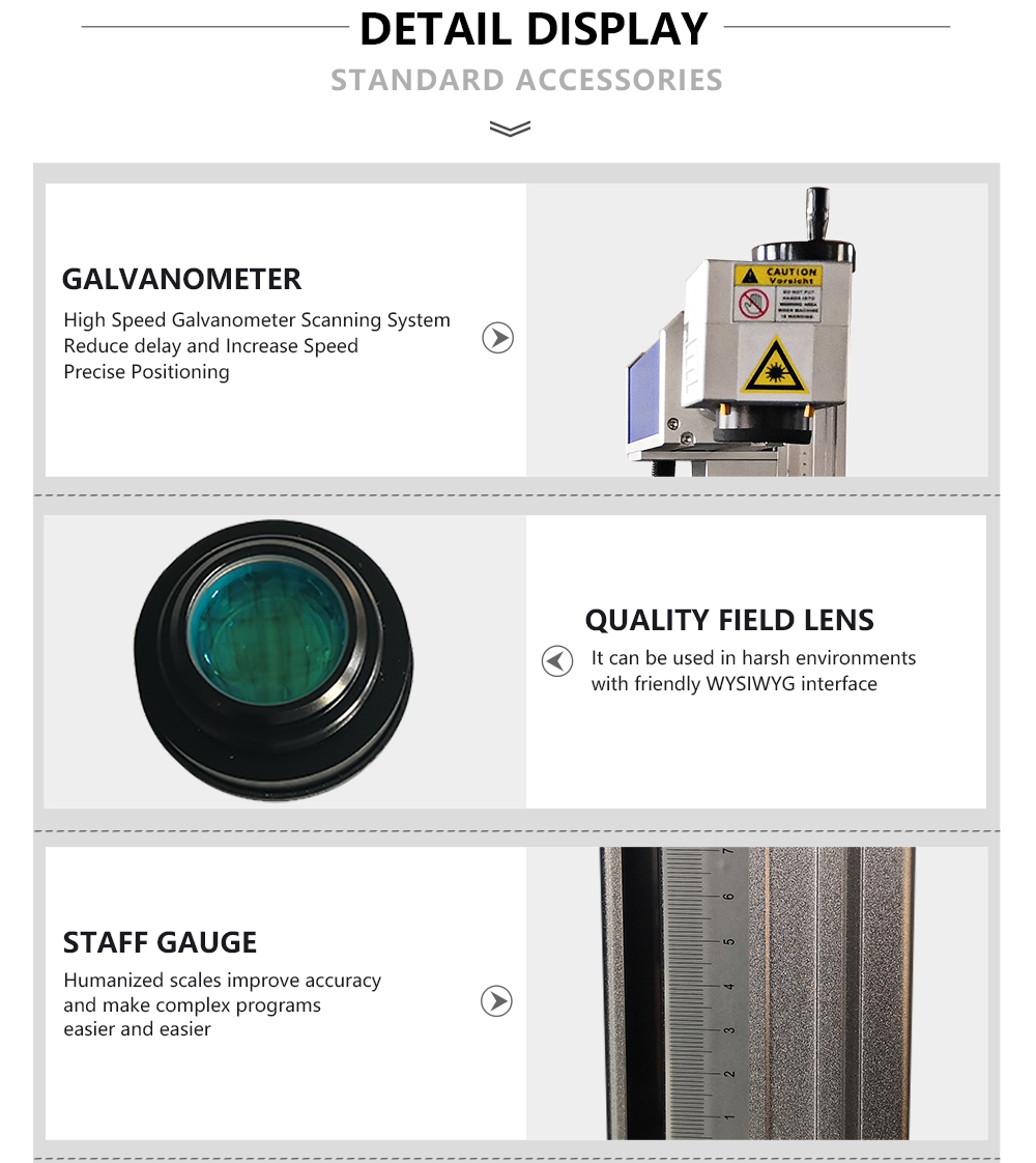 30W  Divided Fiber Laser Marking Machine EZCad FDA For Metal