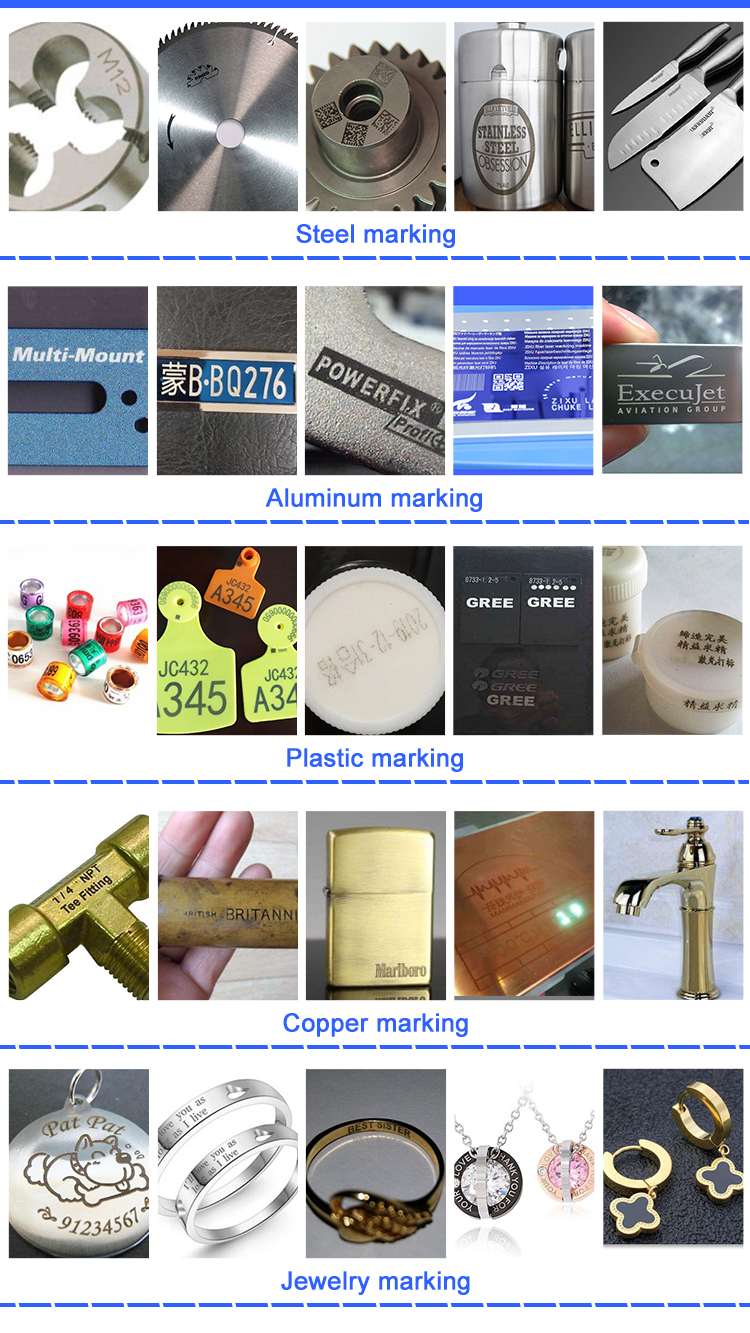 30W  Fiber Laser Marking Machine Laser Engraver Marking Machine For Metal And Nonmetal EZCadFDA