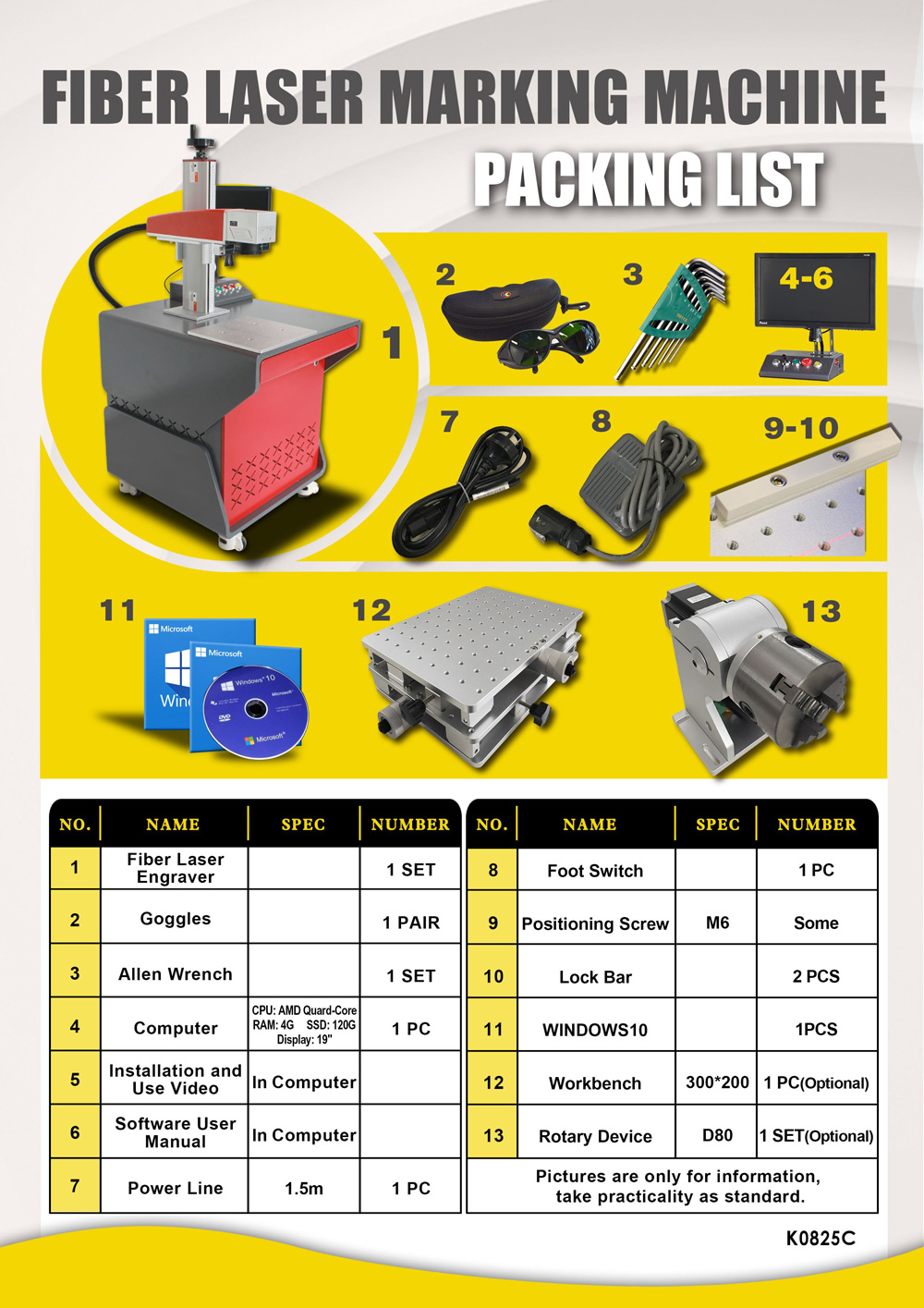 50W Desktop Fiber Laser Marking Machine,Fiber Laser Engraver 6.9in