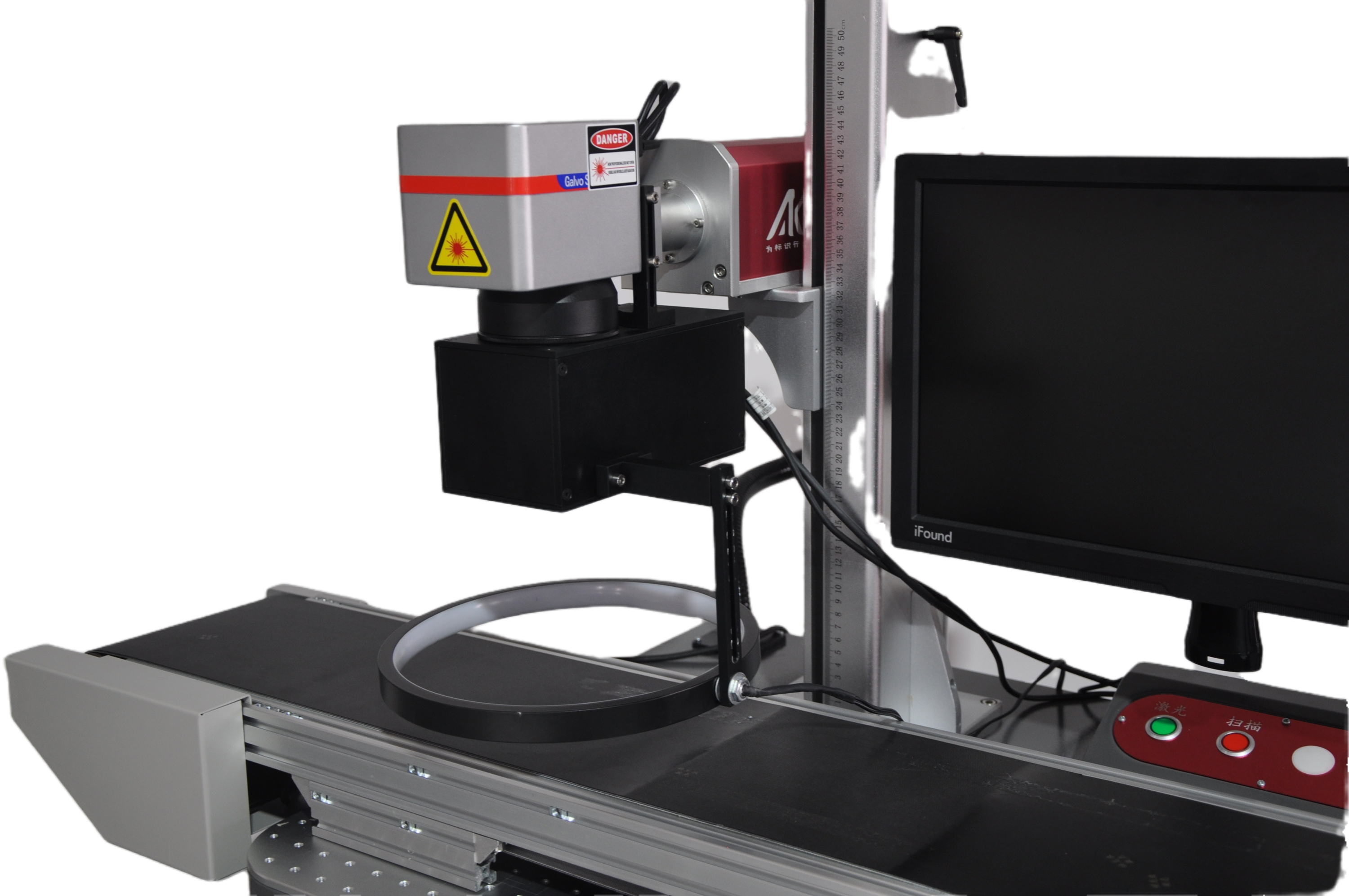 Integrated  JPT 50W Deep Engraving Fiber Laser Marking Machine FDA