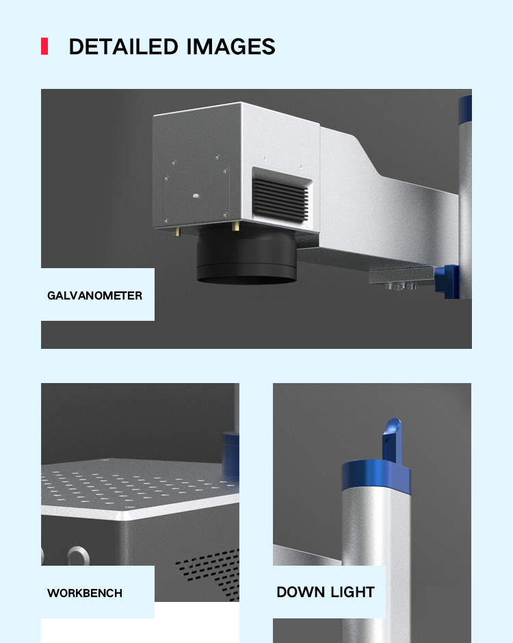 20W ELF Fiber Laser Marking Machine Original EZ Cad FDA Metal
