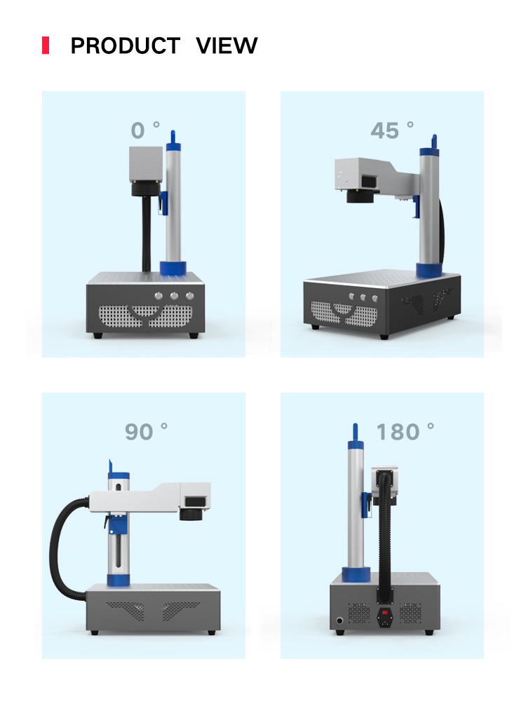 20W ELF Fiber Laser Marking Machine Original EZ Cad FDA Metal
