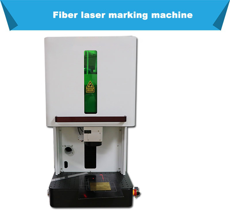 20W Small Enclosed Cover Fiber Laser Marking Machine 4.3 x 4.3"