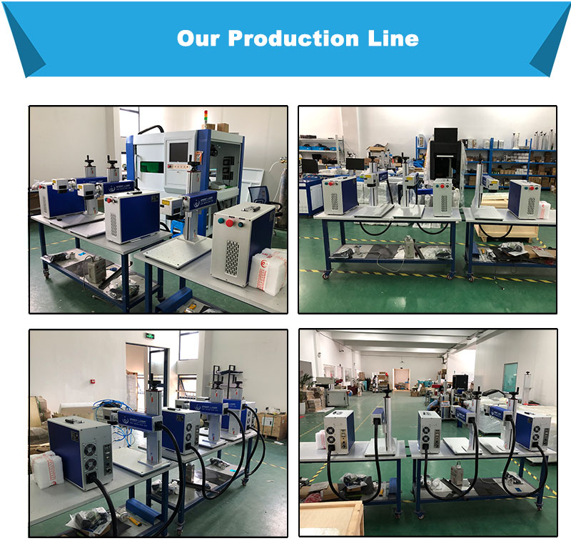 20W Split Fiber Laser Engraving Marking Machine Laser Marking Machine EZ CAD FDA