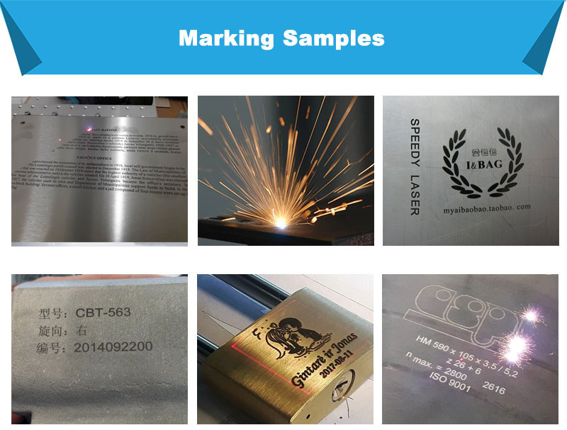 30W Cabinet Fiber Laser Marking Engraving Machine for Metal FDA