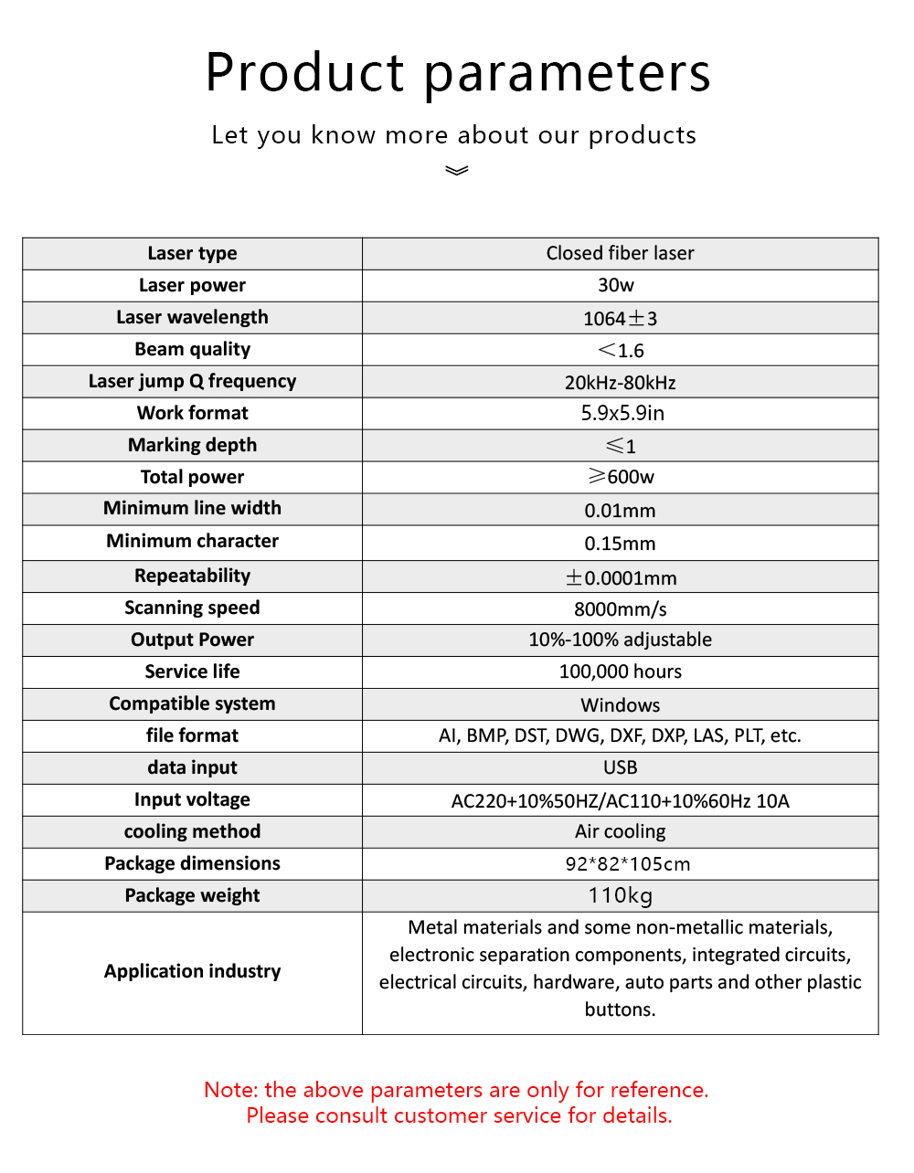30W Cabinet Fiber Laser Marking Machine EZ Cad FDA Certified for Metal With LightBurn Software