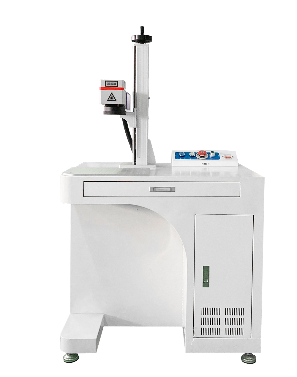 30W Cabinet Fiber Laser Marking Machine EZ Cad FDA Certified for Metal With LightBurn Software