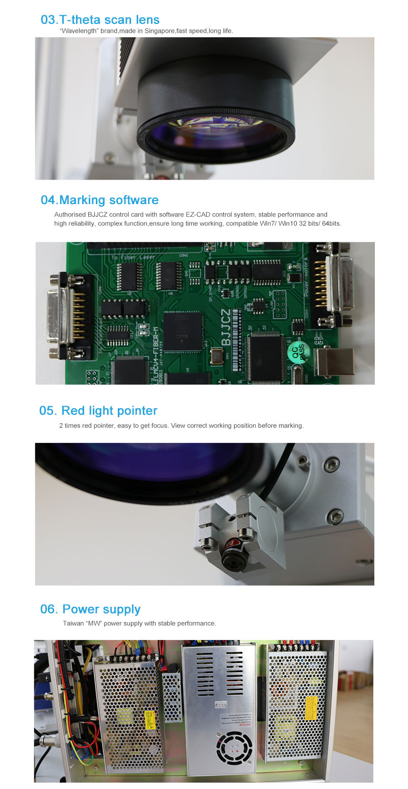 Update  30W Split Fiber Laser Marking Machine Engrave for Metal