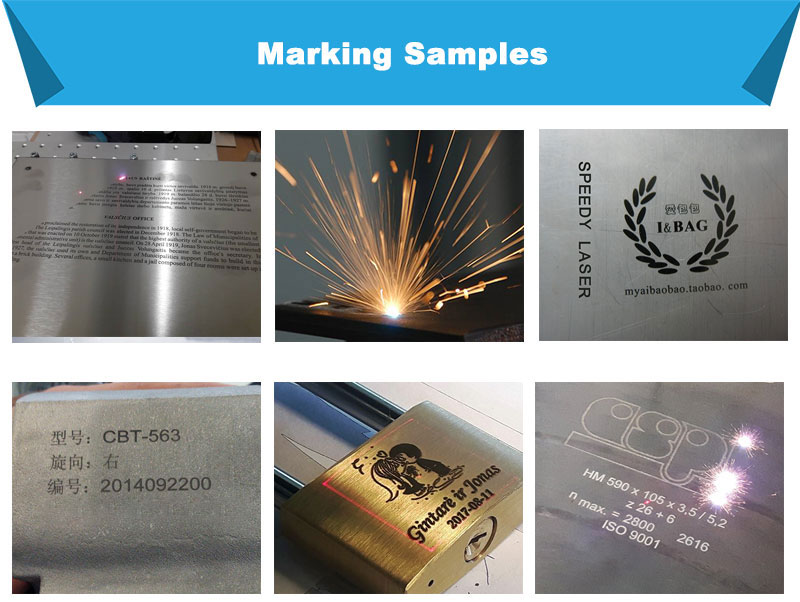 Update  30W Split Fiber Laser Marking Machine Engrave for Metal