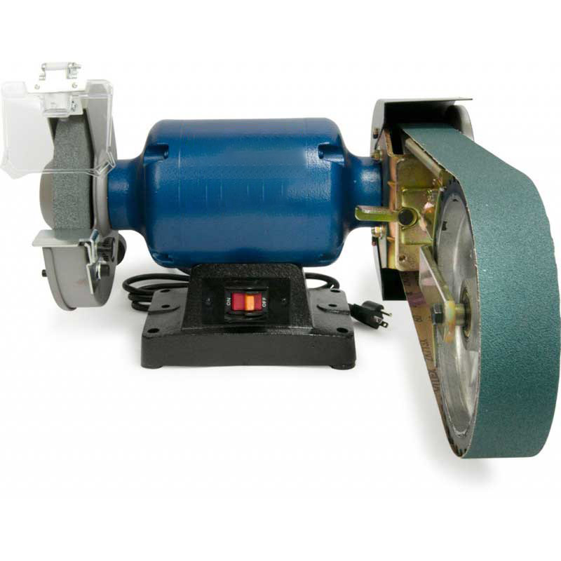 8" Multitool Grinder 1HP 120V, assembled with 8CW attachment (2x48 belt - 8" contact wheel)