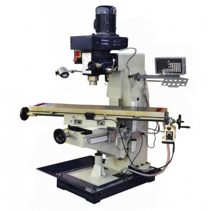 Socoje Tools 10" x 48" Vertical Mill with Power Feed and DRO ZX1048PD-230V-1