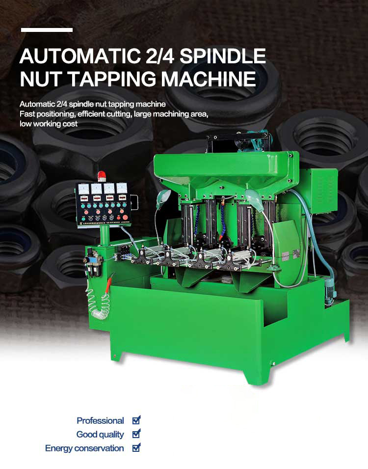 Double vibrating disc feeding nut tapping machine Advanced technology tapping machine